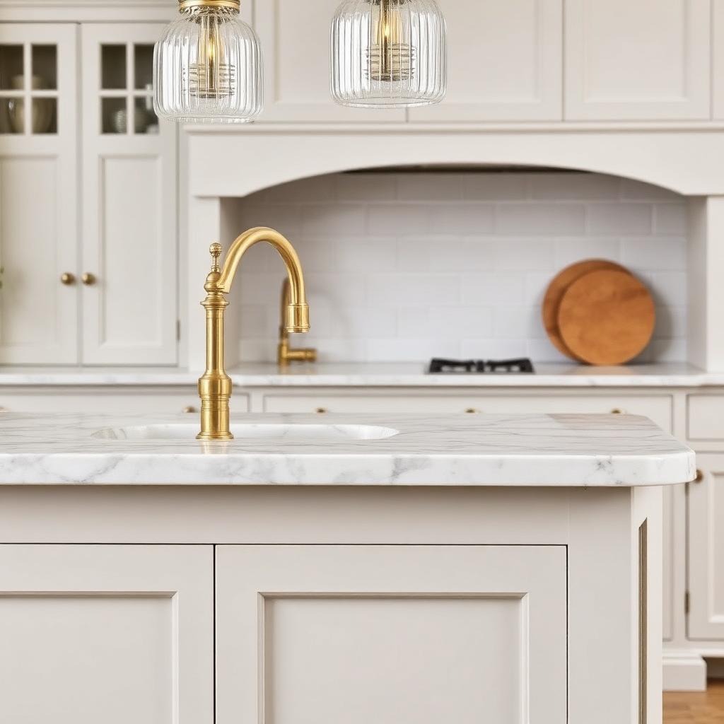 Solid brass tap detail